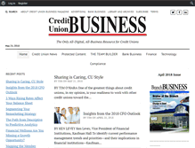 Tablet Screenshot of creditunionbusiness.com